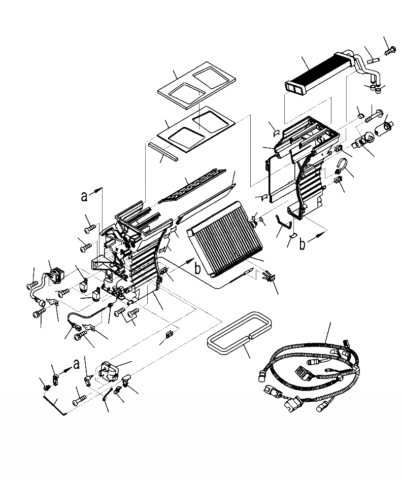 Схема запчастей Komatsu WA320-6 - K-A КОНДИЦ. ВОЗДУХА COMPLETE ASSEMBLY OPERATORXD S ОБСТАНОВКА И СИСТЕМА УПРАВЛЕНИЯ