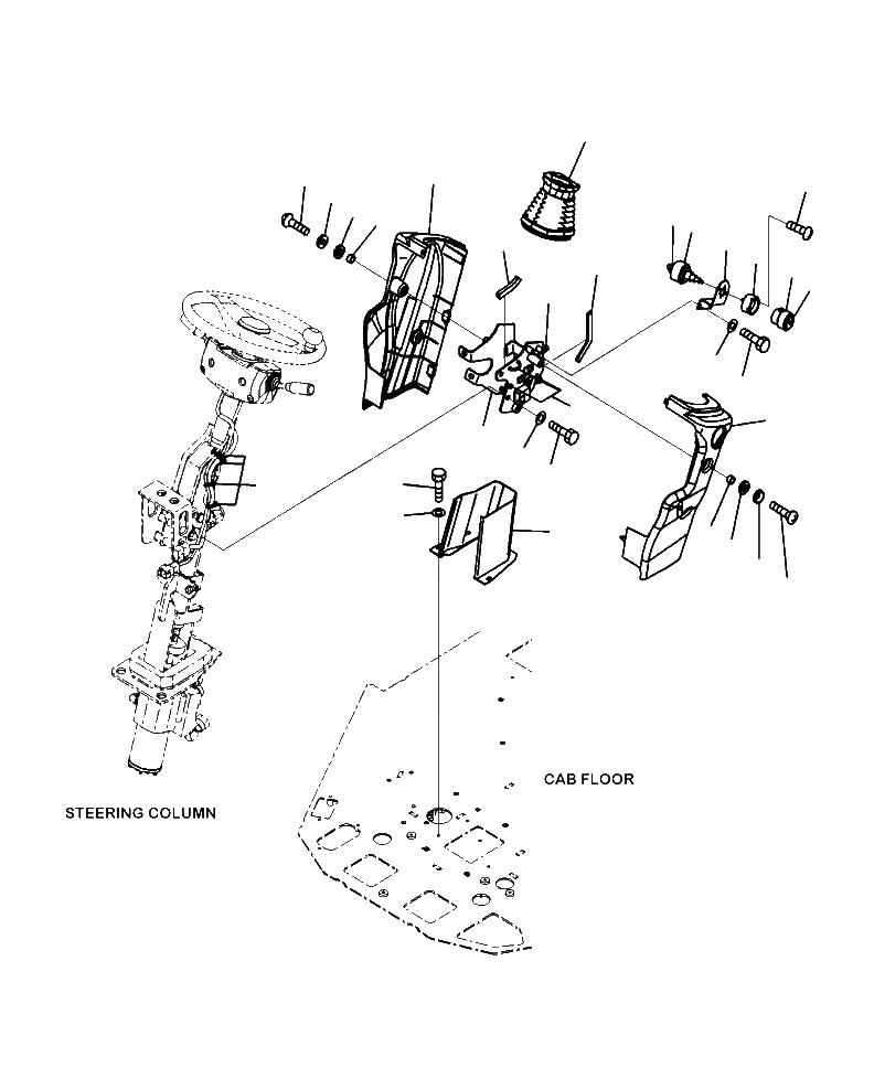 Схема запчастей Komatsu WA320-6 - K-A OPERATORS ОБСТАНОВКА ВКЛЮЧЕНИЕ ДВОРНИКОВ И КОЛОНКА COVER OPERATORXD S ОБСТАНОВКА И СИСТЕМА УПРАВЛЕНИЯ