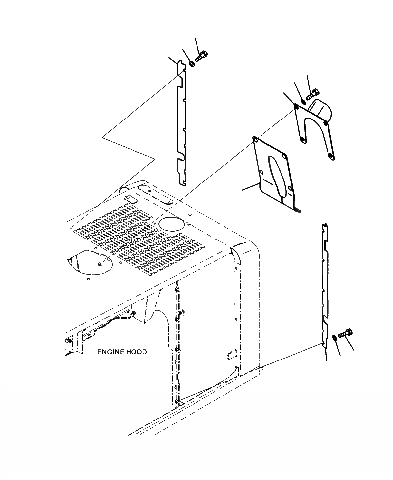 Схема запчастей Komatsu WA320-6 - M-7A КАПОТ РАДИАТОР ДЕФЛЕКТОРS ЧАСТИ КОРПУСА