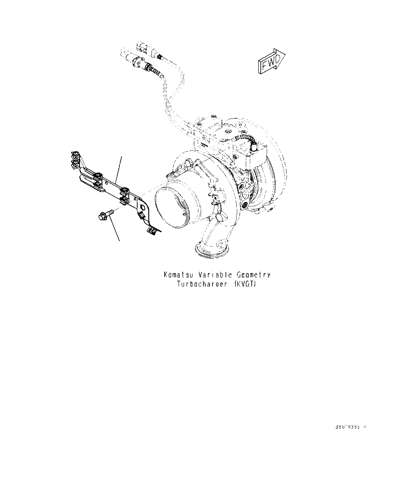 Схема запчастей Komatsu WA320-7 - APP- KOMATSU РЕГУЛИР. GEOMETRY ТУРБОНАГНЕТАТЕЛЬ (KVGT) БАЛКА ДВИГАТЕЛЬ