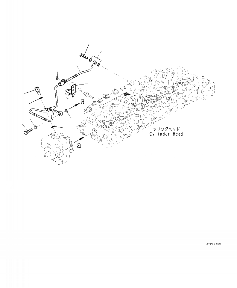 Схема запчастей Komatsu WA320-7 - AFD- ТОПЛИВН. ДРЕНАЖН. ТРУБЫ ДВИГАТЕЛЬ
