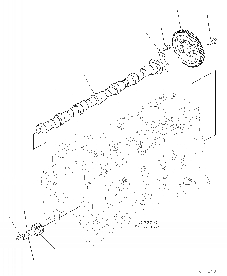 Схема запчастей Komatsu WA320-7 - APP- PERДЛЯMANCE ЧАСТИ РАСПРЕДВАЛ ДВИГАТЕЛЬ