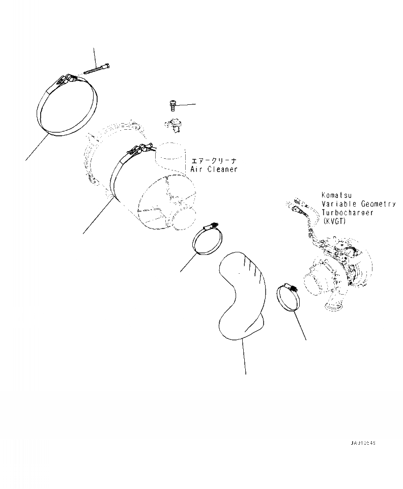 Схема запчастей Komatsu WA320-7 - B- ВОЗДУХООЧИСТИТЕЛЬ ШЛАНГИ И КРЕПЛЕНИЕ РЕМЕНЬS КОМПОНЕНТЫ ДВИГАТЕЛЯ