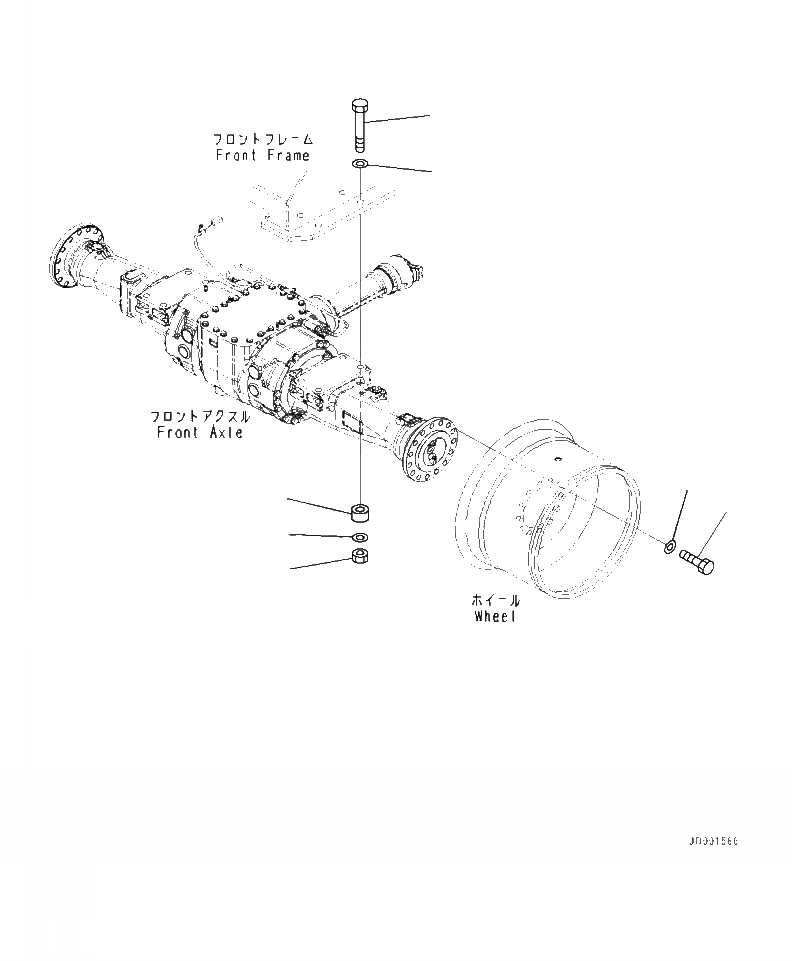 Схема запчастей Komatsu WA320-7 - F-8 ПЕРЕДНИЙ МОСТ КРЕПЛЕНИЕ МОСТ И КОЛЕСА СИЛОВАЯ ПЕРЕДАЧА И КОНЕЧНАЯ ПЕРЕДАЧА