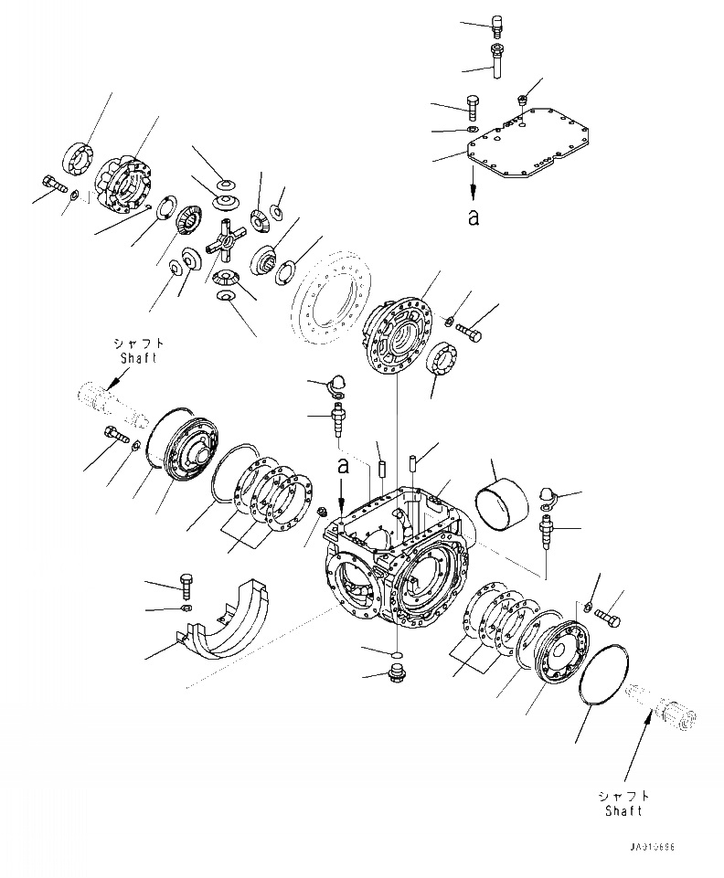 Схема запчастей Komatsu WA320-7 - F- ЗАДН. МОСТ ДИФФЕРЕНЦ. ASSEMBLY (/) СИЛОВАЯ ПЕРЕДАЧА И КОНЕЧНАЯ ПЕРЕДАЧА