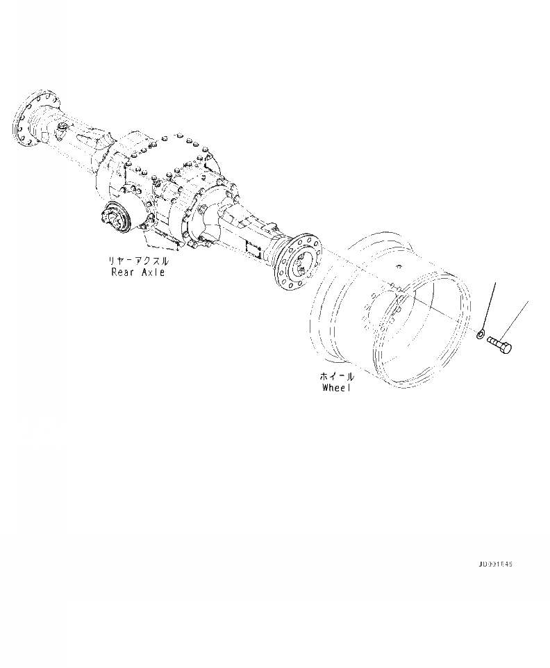 Схема запчастей Komatsu WA320-7 - F-8 ЗАДН. МОСТ КОЛЕСА КРЕПЛЕНИЕ СИЛОВАЯ ПЕРЕДАЧА И КОНЕЧНАЯ ПЕРЕДАЧА