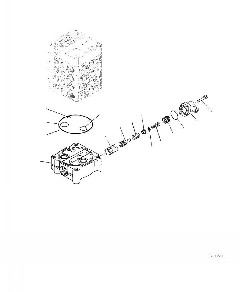 Схема запчастей Komatsu WA320-7 - H- УПРАВЛЯЮЩ. КЛАПАН 3-Х СЕКЦИОНН. ASSEMBLY (/) ГИДРАВЛИКА