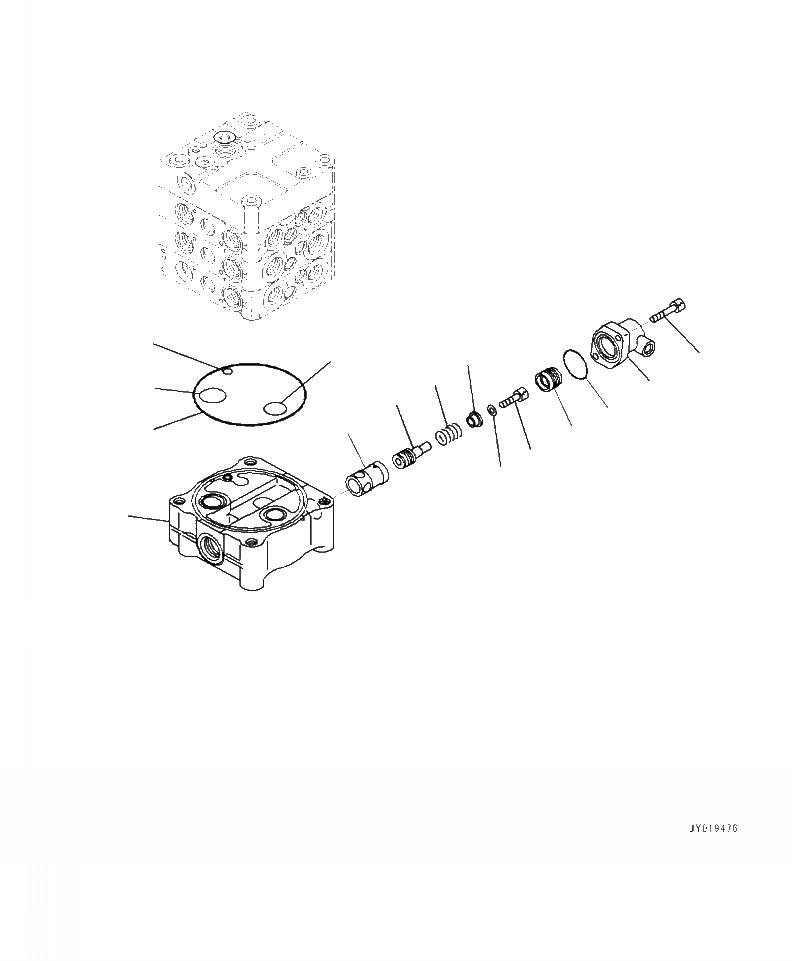 Схема запчастей Komatsu WA320-7 - H- УПРАВЛЯЮЩ. КЛАПАН 2-Х СЕКЦИОНН. ASSEMBLY (/8) ГИДРАВЛИКА