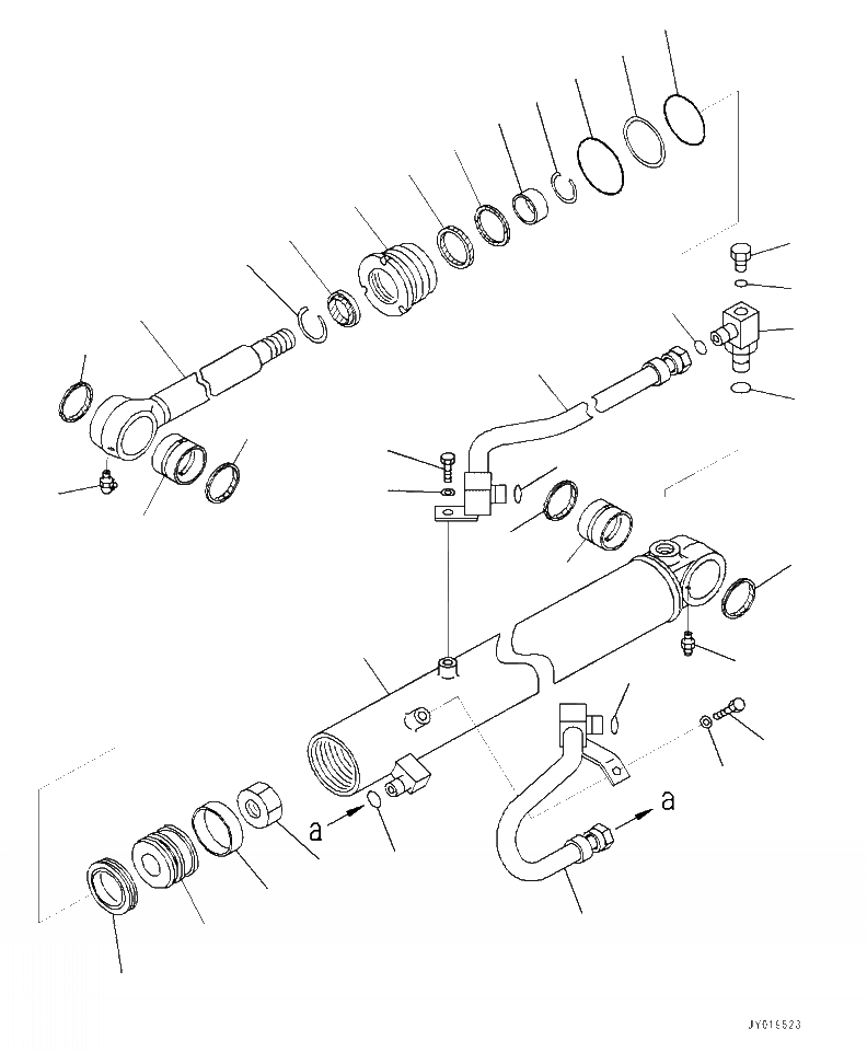 Схема запчастей Komatsu WA320-7 - J- ЦИЛИНДР ASSEMBLY РУЛЕВ. УПРАВЛЕНИЕ - ЛЕВ. ОСНОВНАЯ РАМА И ЕЕ ЧАСТИ