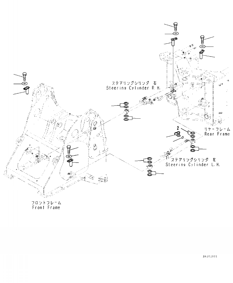 Схема запчастей Komatsu WA320-7 - J- ЦИЛИНДР ASSEMBLY РУЛЕВ. УПРАВЛЕНИЕ - КРЕПЛЕНИЕ ОСНОВНАЯ РАМА И ЕЕ ЧАСТИ