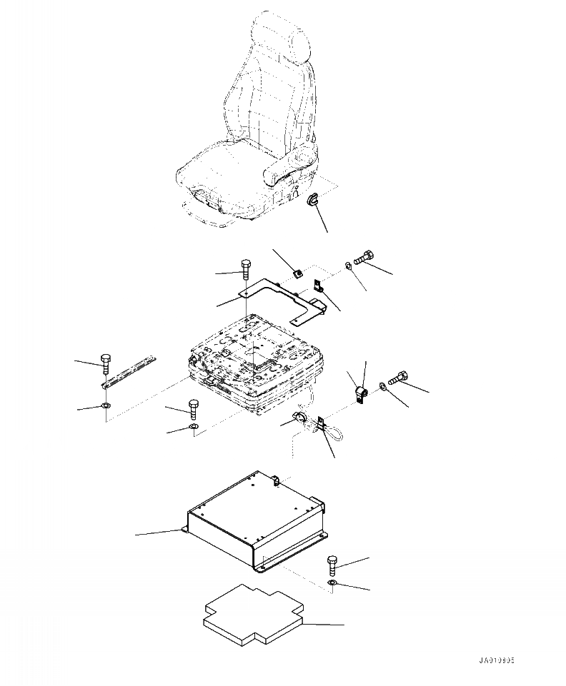 Схема запчастей Komatsu WA320-7 - K- OPERATORS СИДЕНЬЕ OPERATORS СИДЕНЬЕ КРЕПЛЕНИЕ OPERATORXD S ОБСТАНОВКА И СИСТЕМА УПРАВЛЕНИЯ