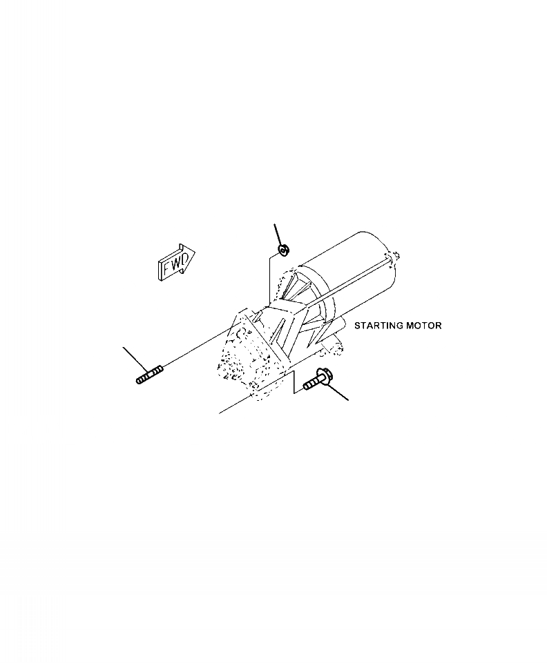 Схема запчастей Komatsu WA320-6 - A-AA КРЕПЛЕНИЕ СТАРТЕРА ДВИГАТЕЛЬ