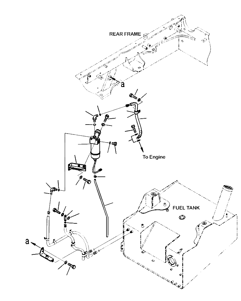 Схема запчастей Komatsu WA320-6 - D-A ТОПЛИВН. БАК. ФИЛЬТР. ТОПЛИВН. БАК. AND КОМПОНЕНТЫ