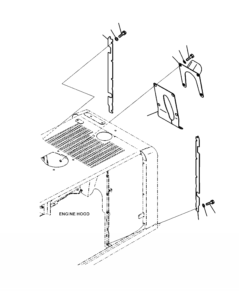 Схема запчастей Komatsu WA320-6 - M-7A КАПОТ РАДИАТОР ДЕФЛЕКТОР ЧАСТИ КОРПУСА