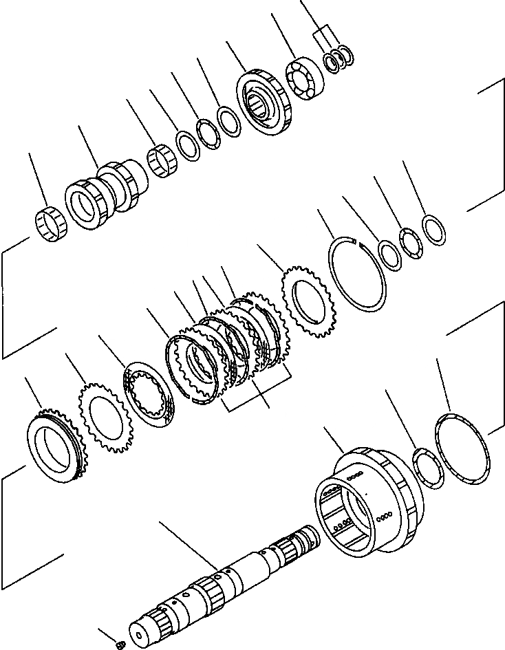 Схема запчастей Komatsu WA320-1LC - FOURTH МУФТА ГИДРОТРАНСФОРМАТОР И ТРАНСМИССИЯ