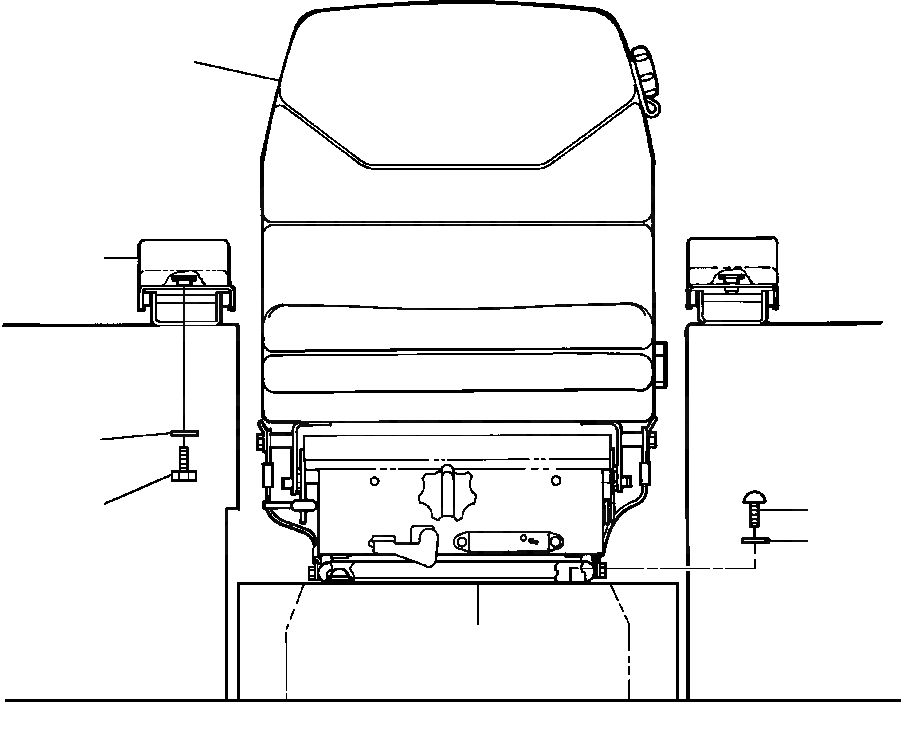 Схема запчастей Komatsu WA320-1LC - СИДЕНЬЕ ОПЕРАТОРА КРЕПЛЕНИЕ (SEARS MFG. - заводской номер N/A И UP) РАМА, ЧАСТИ КОРПУСА & SUPERSTRUCTURE