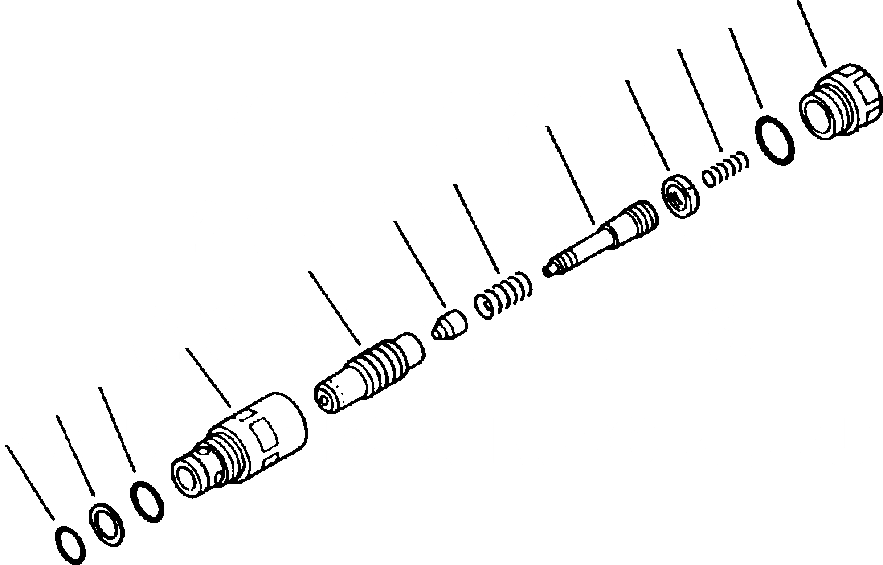 Схема запчастей Komatsu WA320-1LC - ВСАСЫАЮЩИЙ КЛАПАН БЕЗОПАСНОСТИ УПРАВЛ-Е РАБОЧИМ ОБОРУДОВАНИЕМ
