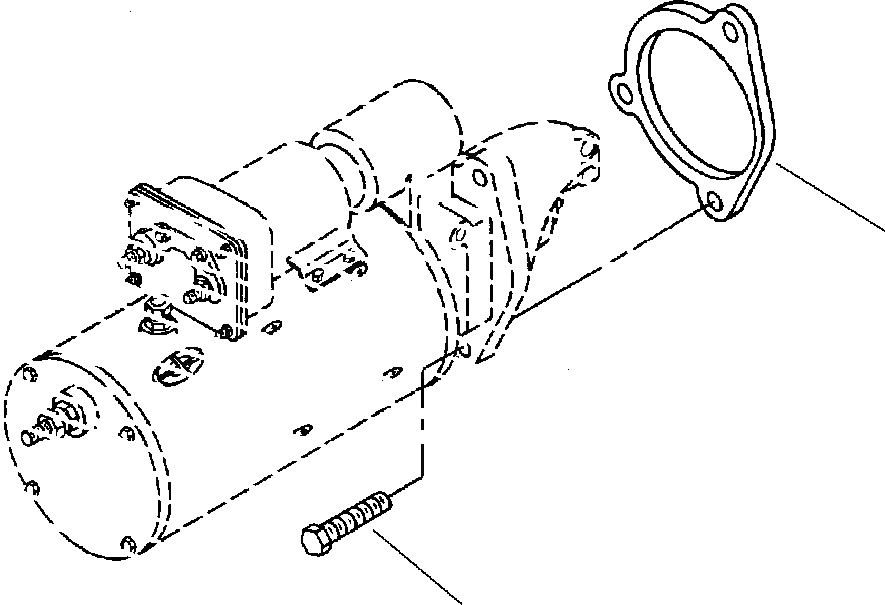 Схема запчастей Komatsu WA320-3L - FIG. A-AA СТАРТЕР КРЕПЛЕНИЕ ДВИГАТЕЛЬ