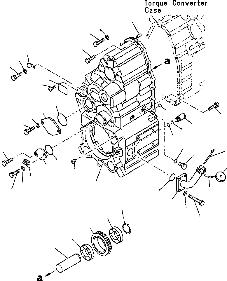 Схема запчастей Komatsu WA320-3L - FIG. F-A ТРАНСМИССИЯ - ПЕРЕДН. КОРПУС ASSEMBLY СИЛОВАЯ ПЕРЕДАЧА И КОНЕЧНАЯ ПЕРЕДАЧА