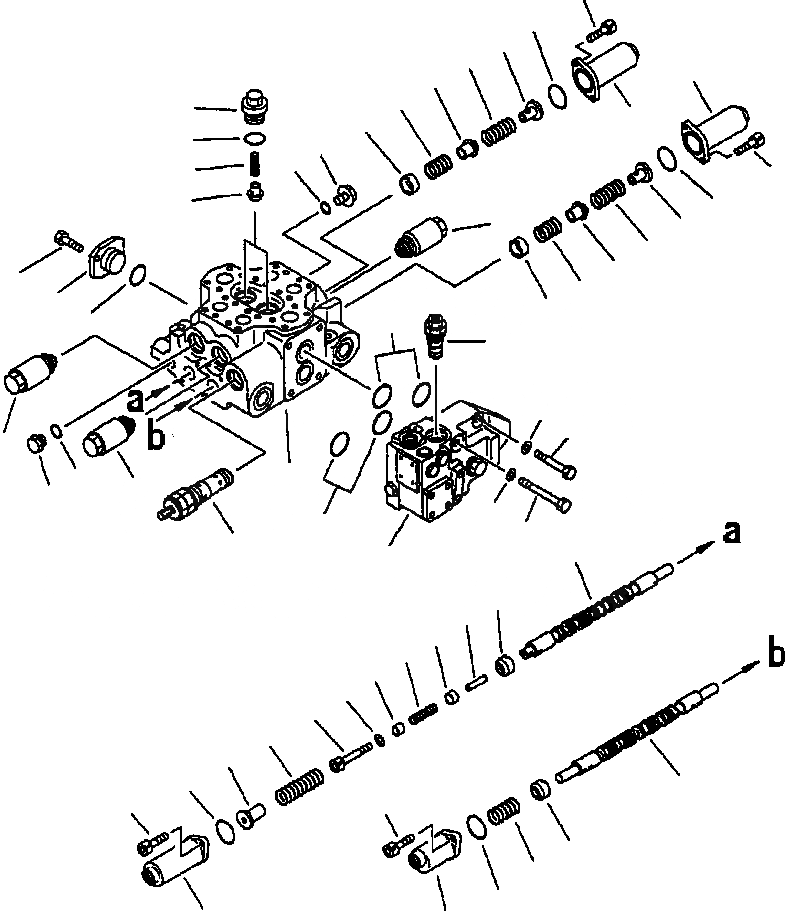 Схема запчастей Komatsu WA320-3L - FIG. H-A ОБОРУД-Е УПРАВЛЯЮЩ. КЛАПАН - COMPLETE ASSEMBLY, 2-Х СЕКЦИОНН. ГИДРАВЛИКА