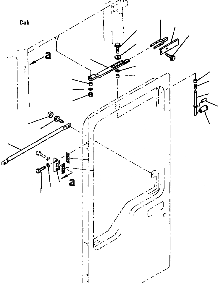 Схема запчастей Komatsu WA320-3L - FIG. K-A OPERATOR КАБИНА - ЧАСТИ ДВЕРИ КАБИНА ОПЕРАТОРА И СИСТЕМА УПРАВЛЕНИЯ