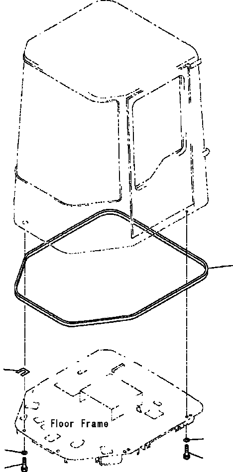 Схема запчастей Komatsu WA320-3L - FIG. K-A OPERATOR КАБИНА - ЭЛЕМЕНТЫ КРЕПЛЕНИЯ КАБИНА ОПЕРАТОРА И СИСТЕМА УПРАВЛЕНИЯ