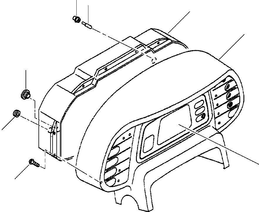 Схема запчастей Komatsu WA320-3L - FIG. K-A ОСНОВН. МОНИТОР ASSEMBLY КАБИНА ОПЕРАТОРА И СИСТЕМА УПРАВЛЕНИЯ