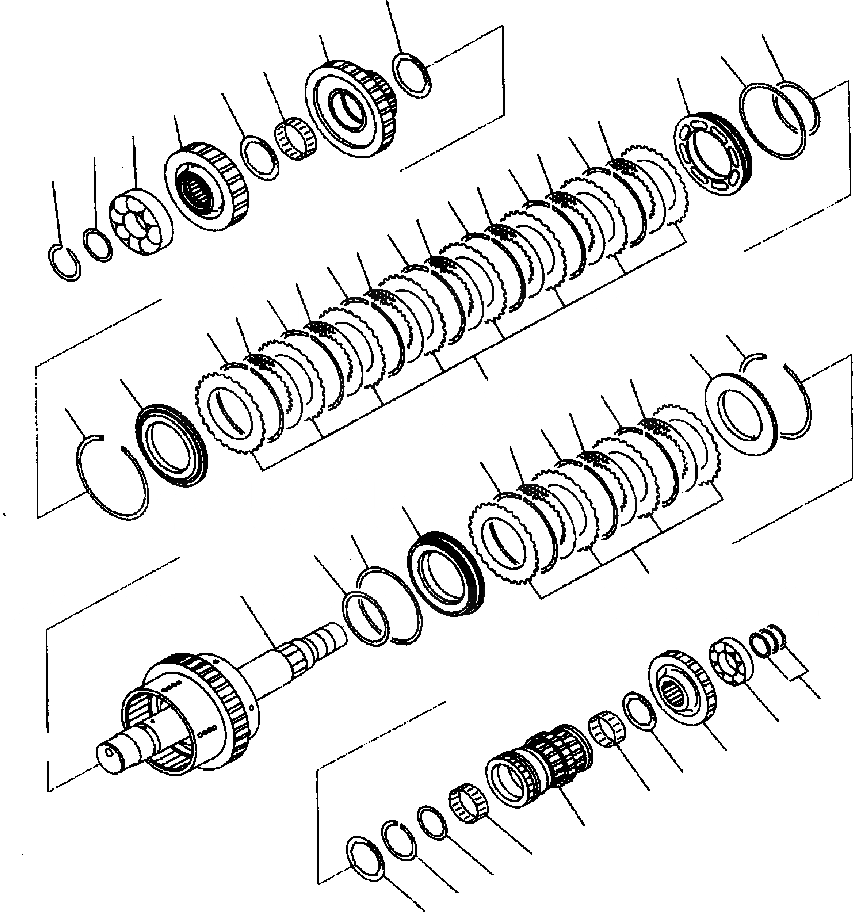 Схема запчастей Komatsu WA320-3MC - FIG NO. F-A ТРАНСМИССИЯ 2 И 4 МУФТА СИЛОВАЯ ПЕРЕДАЧА И КОНЕЧНАЯ ПЕРЕДАЧА