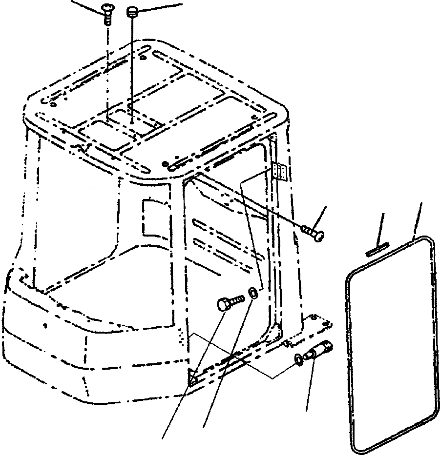 Схема запчастей Komatsu WA320-3MC - FIG NO. K-9A КАБИНА ДВЕРЬ КРЕПЛЕНИЕ КАБИНА ОПЕРАТОРА И СИСТЕМА УПРАВЛЕНИЯ