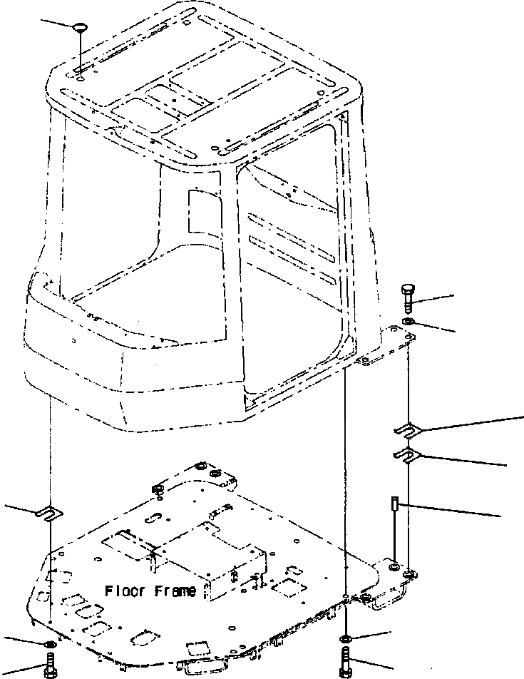 Схема запчастей Komatsu WA320-3MC - FIG NO. K-A КАБИНА ЭЛЕМЕНТЫ КРЕПЛЕНИЯ КАБИНА ОПЕРАТОРА И СИСТЕМА УПРАВЛЕНИЯ