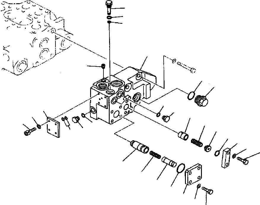 Схема запчастей Komatsu WA320-3MC - FIG NO. Y-A 2-Х СЕКЦИОНН. УПРАВЛЯЮЩ. КЛАПАН SUB-ASSEMBLY РЕМ. КОМПЛЕКТЫ