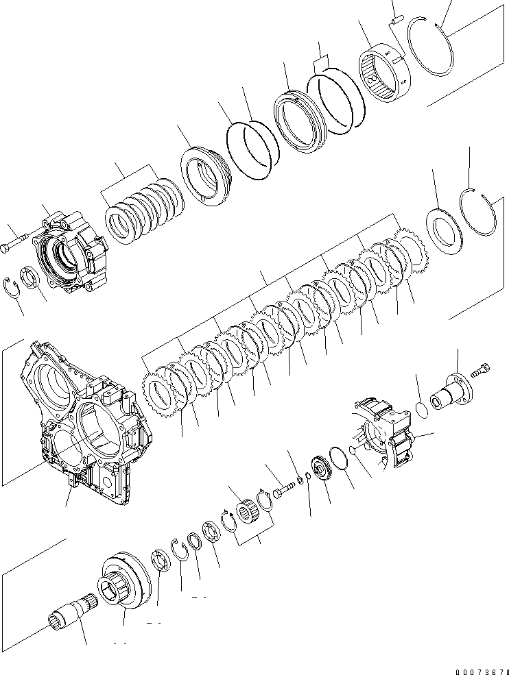 Схема запчастей Komatsu WA320PT-5L - КОРПУС ПЕРЕДАЧИ (МУФТА КОЖУХ) ТРАНСМИССИЯ