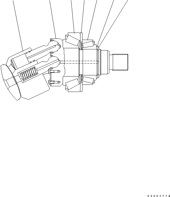 Схема запчастей Komatsu WA320PT-5L - HST МОТОР (ПОВОРОТН. ГРУППА) ГИДРАВЛИКА