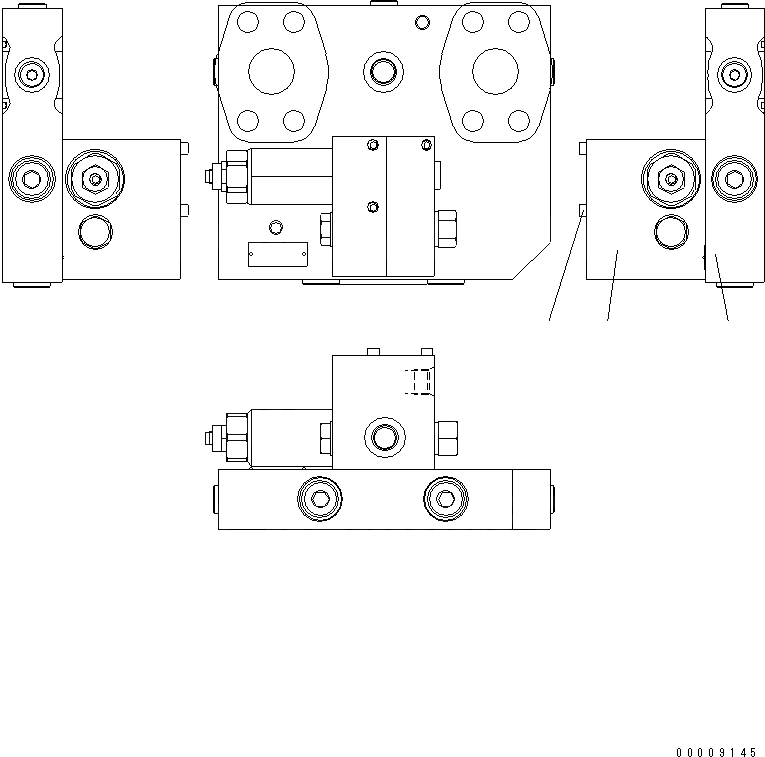 Схема запчастей Komatsu WA320PT-5L - ВСПОМОГ. КЛАПАН РУЛЕВОГО УПРАВЛЕНИЯ (/) ГИДРАВЛИКА