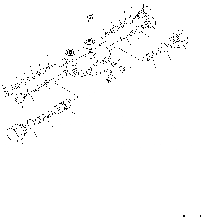 Схема запчастей Komatsu WA320PT-5L - РУЛЕВ. УПРАВЛЕНИЕ ЛИНИЯ (ПОДУШКИ КЛАПАН) ГИДРАВЛИКА