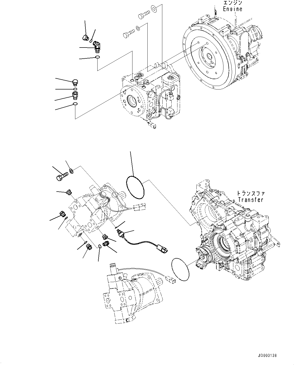 Схема запчастей Komatsu WA320-6 - HYDROSTATIC ТРАНСМИССИЯ (HST) НАСОС И МОТОР, КМ/Ч, МОТОР КРЕПЛЕНИЕ (/) HYDROSTATIC ТРАНСМИССИЯ (HST) НАСОС И МОТОР, КМ/Ч