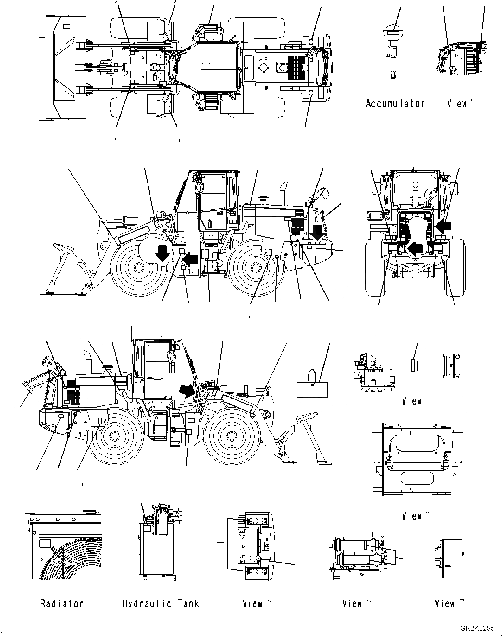 Схема запчастей Komatsu WA320-6 - MARKS И ТАБЛИЧКИS, ТАБЛИЧКИ MARKS И ТАБЛИЧКИS