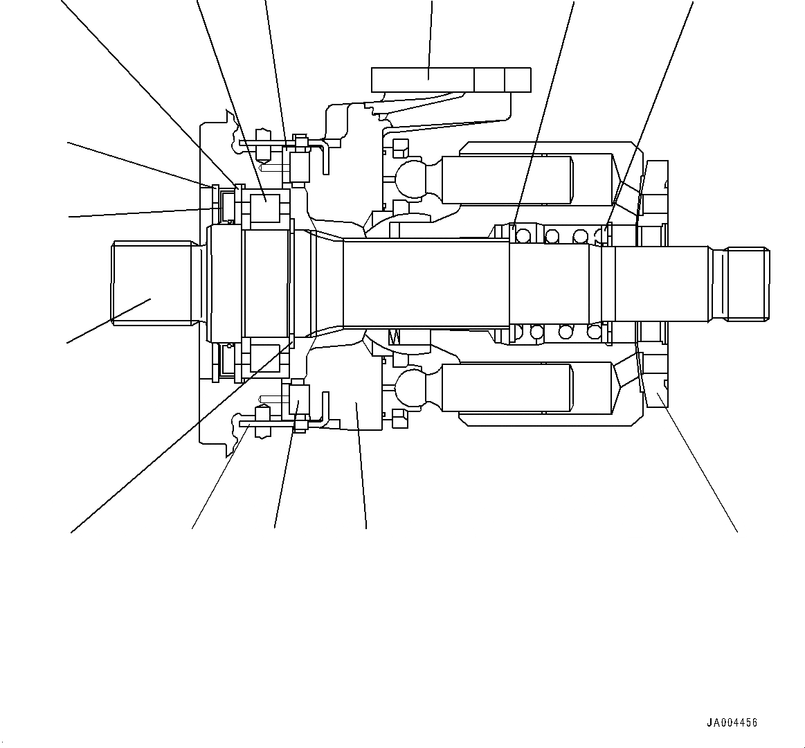 Схема запчастей Komatsu WA320-6 Highlift - HYDROSTATIC ТРАНСМИССИЯ (HST) НАСОС И МОТОР, КМ/Ч, ВНУТР. ЧАСТИ, НАСОС (/) HYDROSTATIC ТРАНСМИССИЯ (HST) НАСОС И МОТОР, КМ/Ч