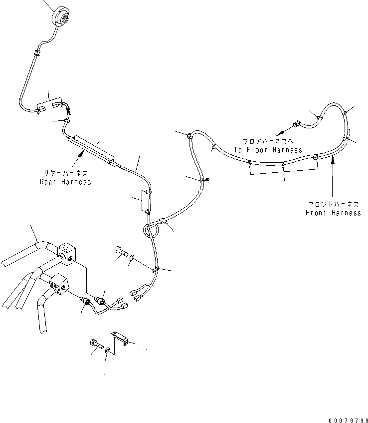 Схема запчастей Komatsu WA380-5L - ПРОВОДКА (ПОГРУЗ. METER Э/ПРОВОДКА) ЭЛЕКТРИКА