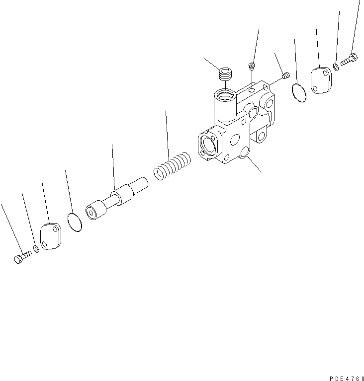 Схема запчастей Komatsu WA380-5L - ТРАНСМИССИЯ (КЛАПАН УПРАВЛ-Я ПОТОКОМ) СИЛОВАЯ ПЕРЕДАЧА И КОНЕЧНАЯ ПЕРЕДАЧА