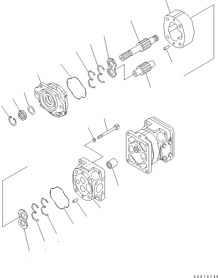 Схема запчастей Komatsu WA380-5L - РУЛЕВ. УПРАВЛЕНИЕ И ПЕРЕКЛЮЧЕНИЕ НАСОС ASSEMBLY (НАСОС РУЛЕВ. УПРАВЛ-Я SECTION) ГИДРАВЛИКА