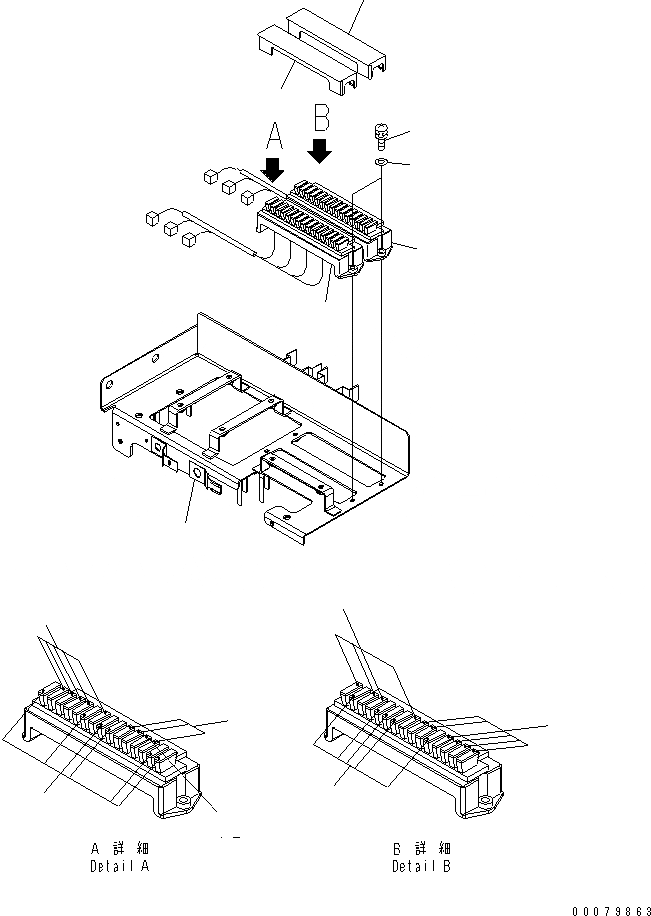Схема запчастей Komatsu WA380-5L - ОСНОВН. КОНСТРУКЦИЯ (ПРЕДОХРАНИТЕЛЬ) КАБИНА ОПЕРАТОРА И СИСТЕМА УПРАВЛЕНИЯ