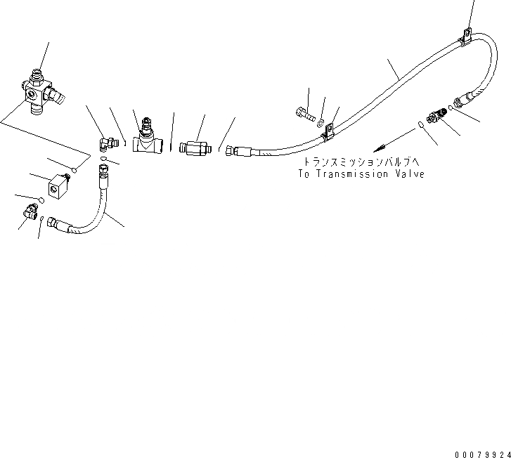 Схема запчастей Komatsu WA380-5L - ГИДРОЛИНИЯ СТОЯНОЧНОГО ТОРМОЗА КАБИНА ОПЕРАТОРА И СИСТЕМА УПРАВЛЕНИЯ