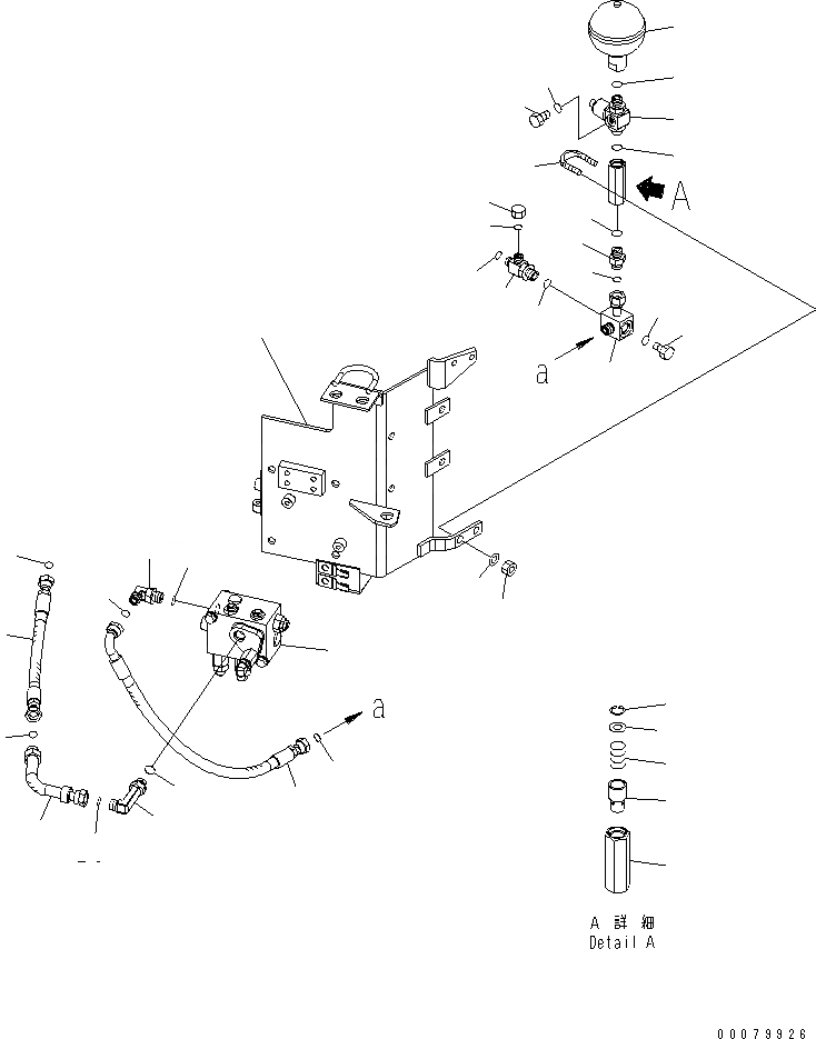 Схема запчастей Komatsu WA380-5L - УПРАВЛ-Е ТОРМОЗОМ (РУЛЕВ. УПРАВЛЕНИЕ P.P.C. ТРУБЫ) КАБИНА ОПЕРАТОРА И СИСТЕМА УПРАВЛЕНИЯ