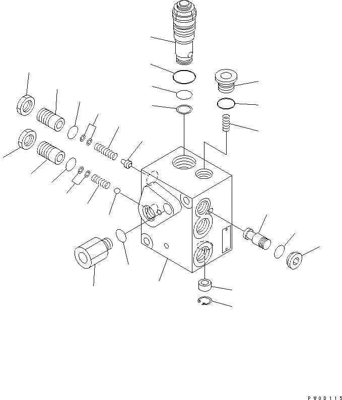Схема запчастей Komatsu WA380-5L - КЛАПАН АККУМУЛЯТОРА КАБИНА ОПЕРАТОРА И СИСТЕМА УПРАВЛЕНИЯ