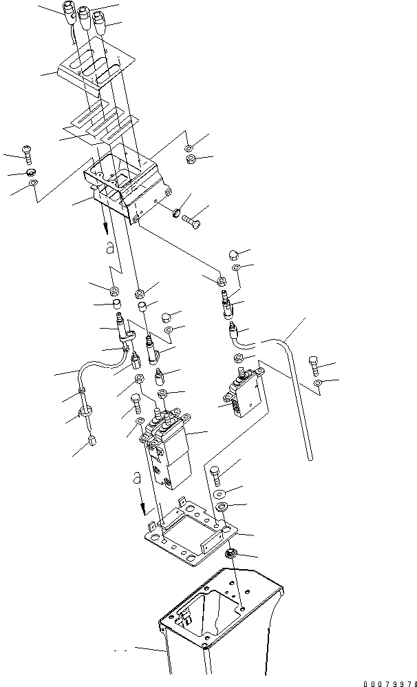 Схема запчастей Komatsu WA380-5L - УПРАВЛЕНИЕ ПОГРУЗКОЙ (РЫЧАГИ С 3-Х СЕКЦИОНН. КЛАПАН) КАБИНА ОПЕРАТОРА И СИСТЕМА УПРАВЛЕНИЯ