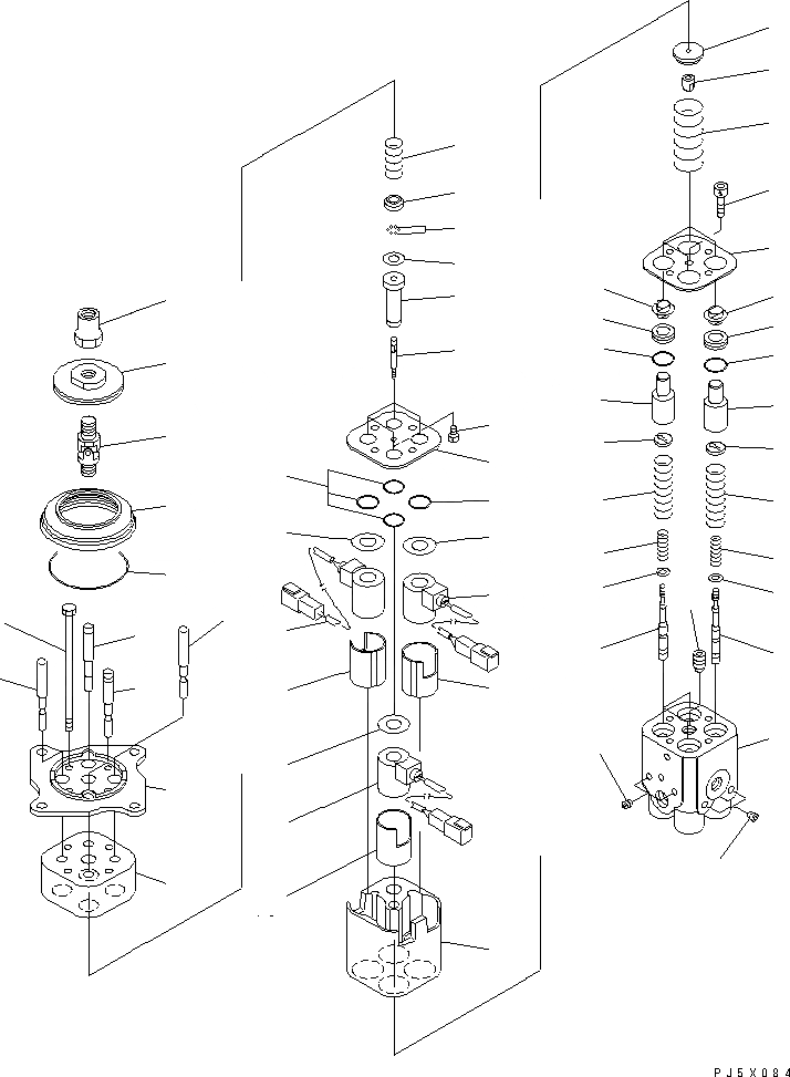 Схема запчастей Komatsu WA380-5L - УПРАВЛЕНИЕ ПОГРУЗКОЙ (ГЛАВН. КЛАПАН - MULTIFUNCTION РЫЧАГ) КАБИНА ОПЕРАТОРА И СИСТЕМА УПРАВЛЕНИЯ