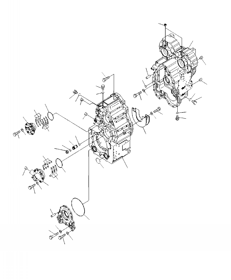 Схема запчастей Komatsu WA380-6 - F-A КОРПУС ТРАНСМИССИИ СИЛОВАЯ ПЕРЕДАЧА И КОНЕЧНАЯ ПЕРЕДАЧА