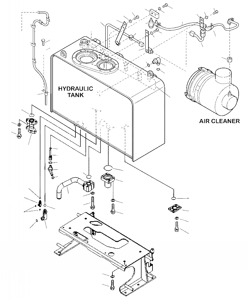 Схема запчастей Komatsu WA380-6 - H-A ГИДР. БАК. КРЕПЛЕНИЕ (БЕЗ ЭКСТРЕНН. РУЛЕВ. УПРАВЛЕНИЕ) ГИДРАВЛИКА