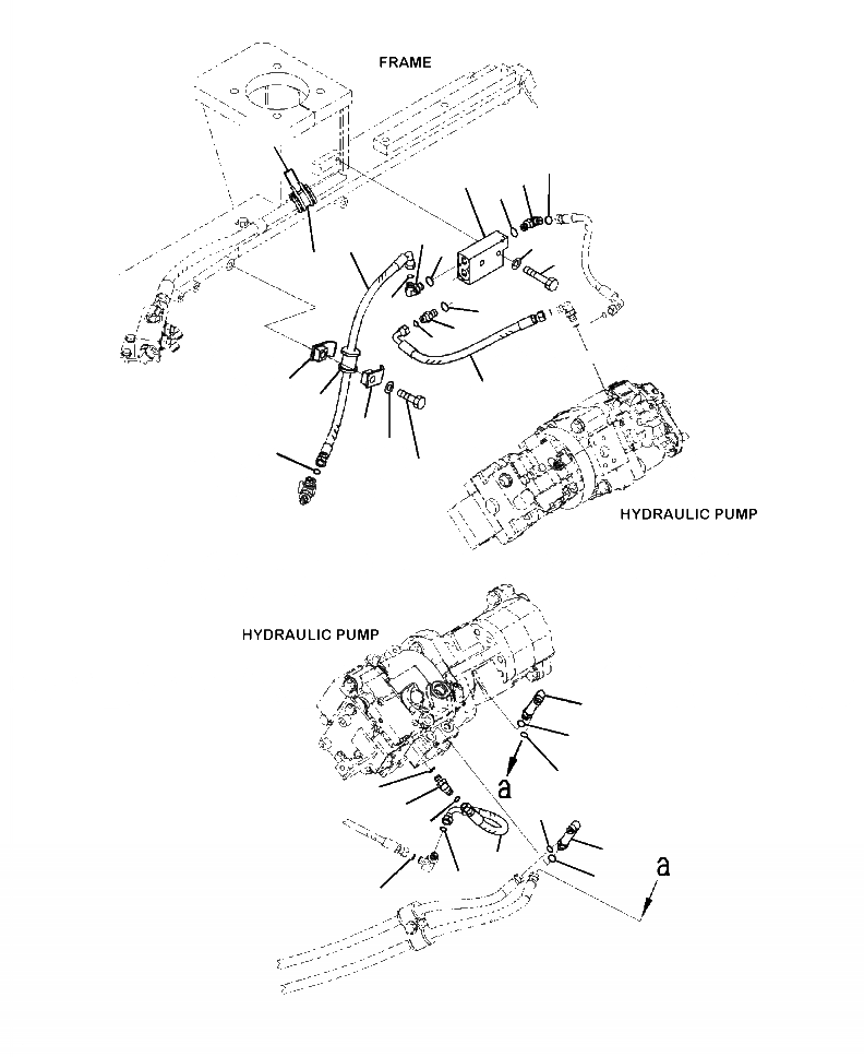 Схема запчастей Komatsu WA380-6 - H-9A ГИДРОЛИНИЯ ВЕНТИЛЯТОР ЛИНИЯ (/) ГИДРАВЛИКА